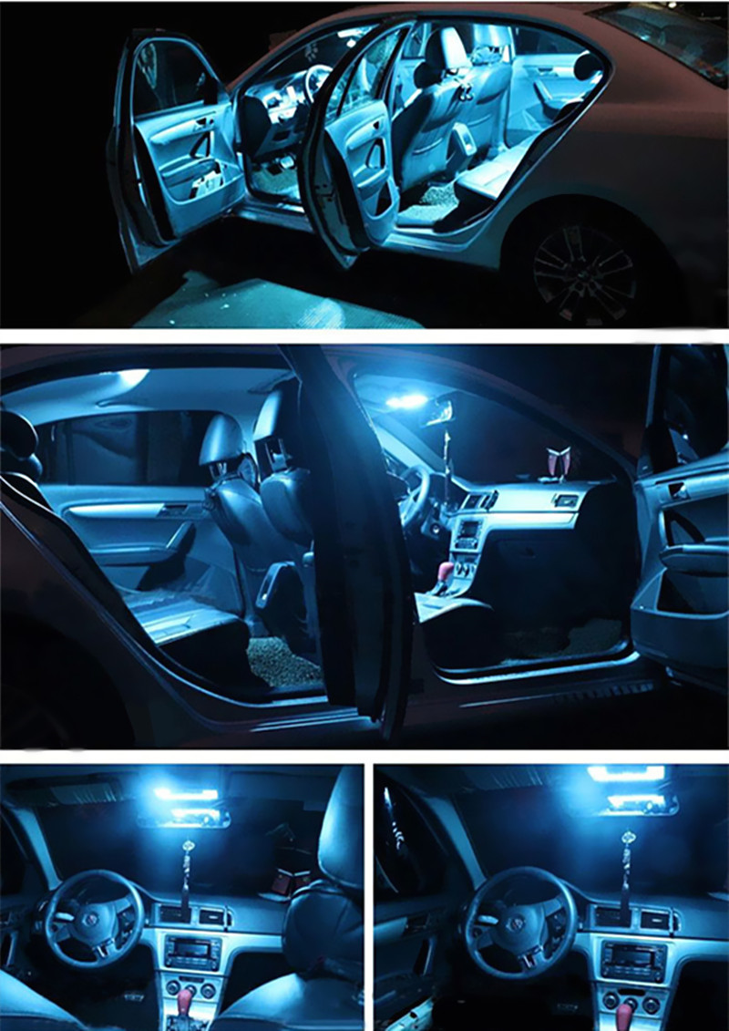 Details About 17pcs No Error Ice Blue Car Interior Led Lights Kit Fit E Class W212 Led Bulbs