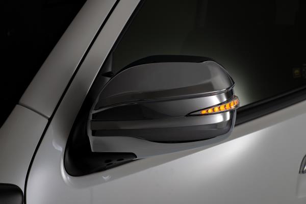 For Toyota 4runner Lexus Gx470 Hiace Chrome Side Mirror Cover W Led Drl White Ebay