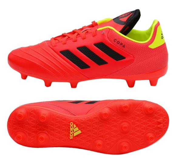 Adidas Men Copa 18 3 Fg Cleats Red Black Soccer Football Shoes