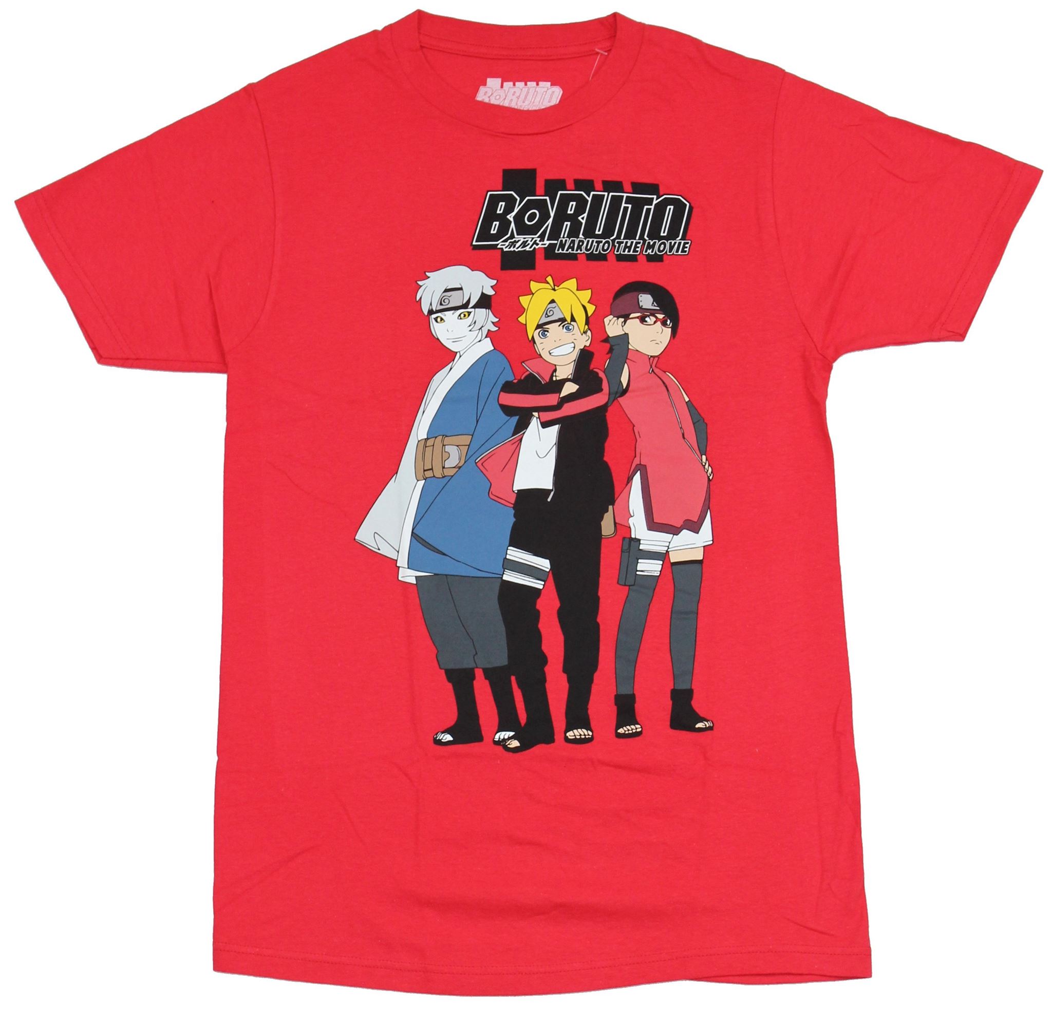 Naruto Shippuden Anime Manga NARUTO FACE DISTRESSED Adult T-Shirt All Sizes