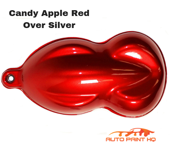 Candy Apple Red over Silver Basecoat Quart Car Vehicle Motorcycle Auto