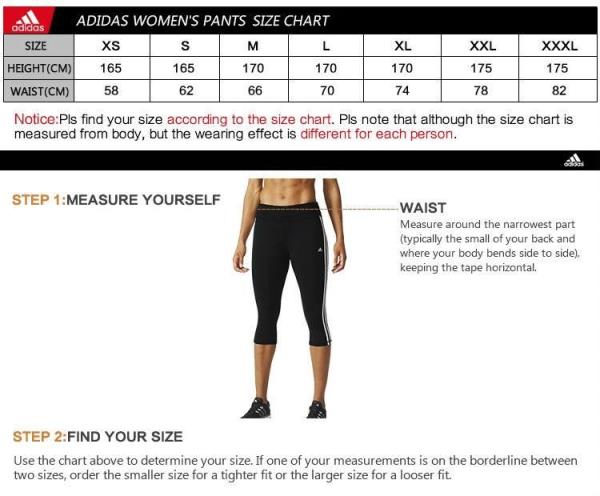 Adidas Running Shorts Size Chart