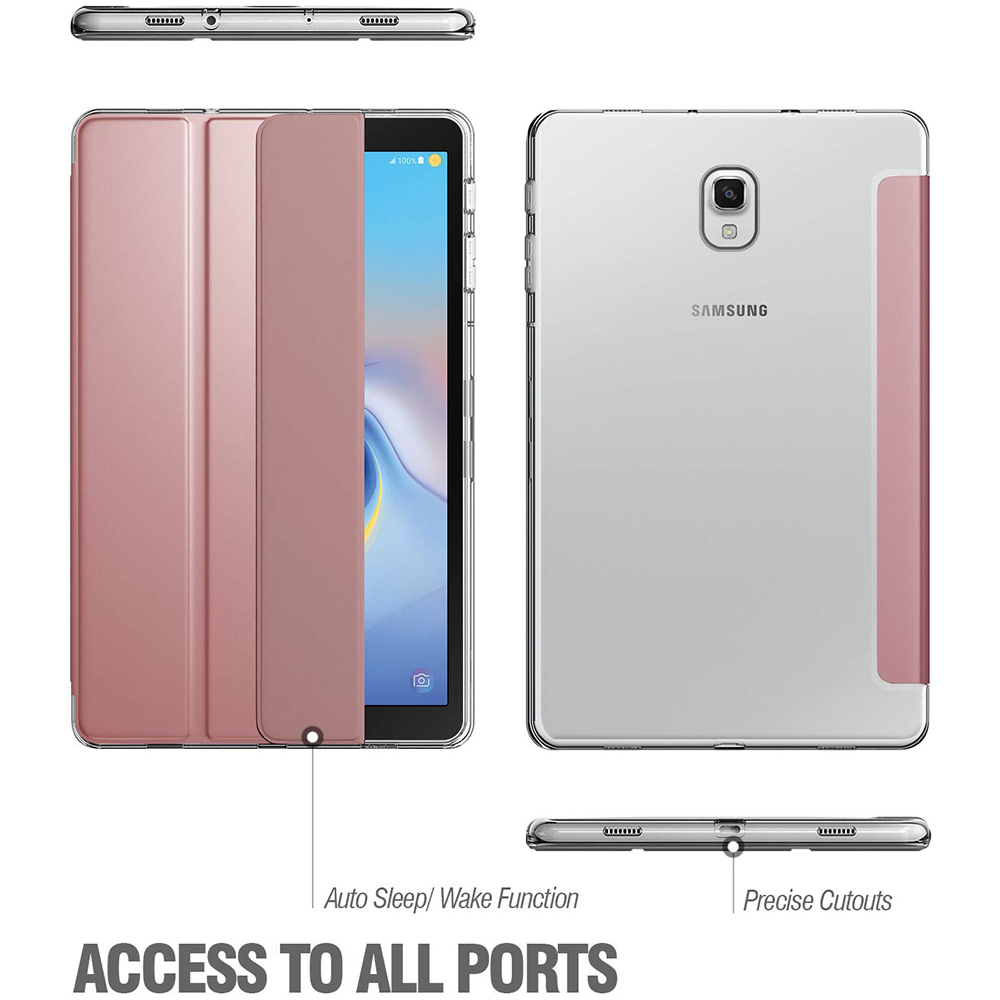 Αποτέλεσμα εικόνας για Book Stand Case Tpu Samsung Galaxy Tab A 2018 10,5" rose gold