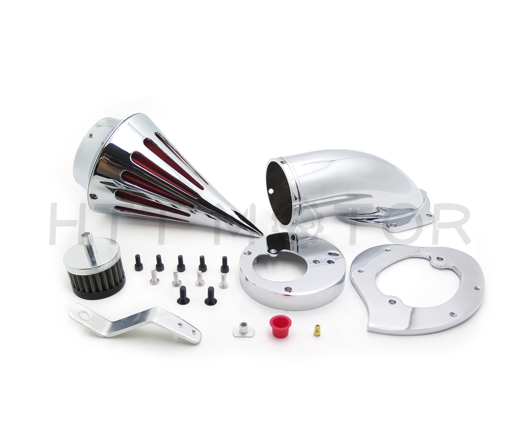 Spike Air Cleaner Intake Filter Kit For Honda Vtx1300 Vtx 1300 /'86-/'12 Chrome