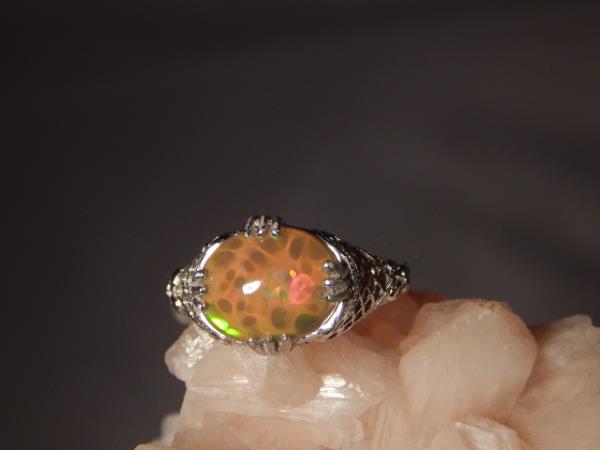Mints Opal Jewelry Set Filigree Sterling Silver October Birthstone Gemstone Fine Jewelry for Women