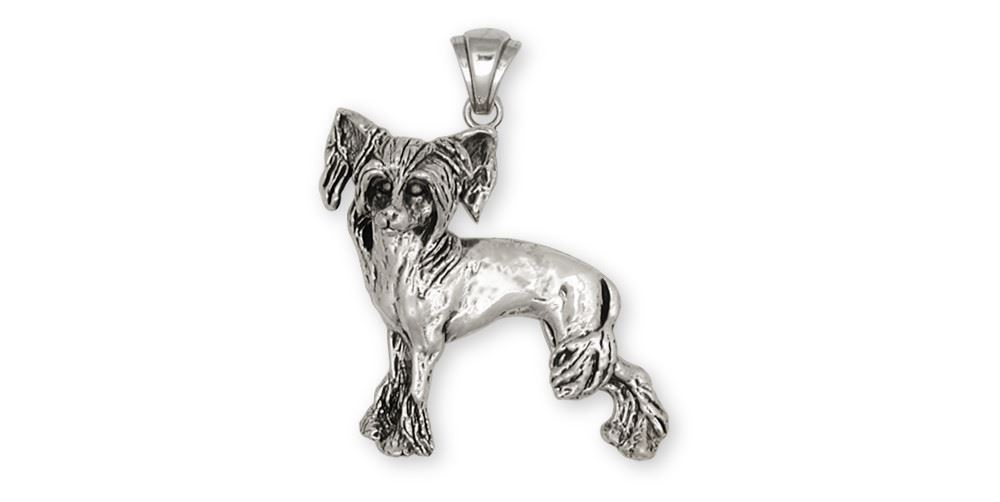 sterling silver Chinese Crested brooch