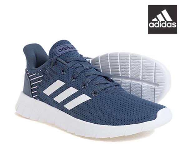 blue adidas running shoes
