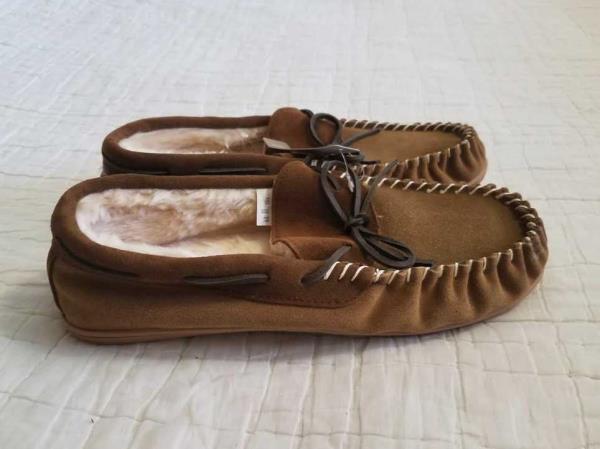 classic suede moccasin slippers