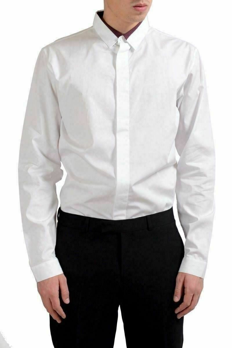 White Long Sleeve Dress Shirt US 