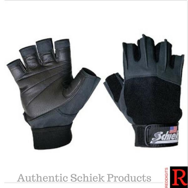 New Schiek Sports Platinum Series Weight Lifting Gloves Black/Gray Style 530