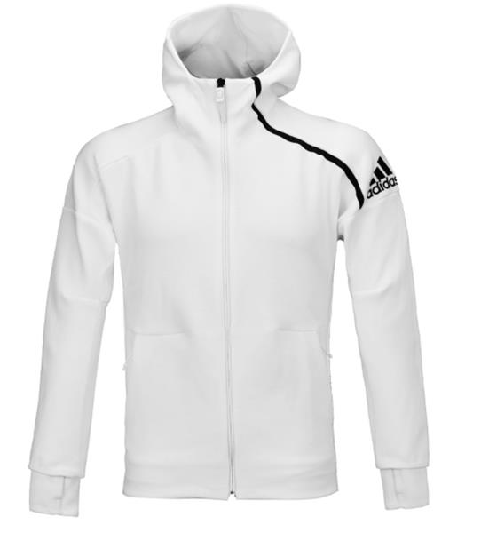 Adidas Men ZNE Hoodie 2.0 Jackets Navy White Training FZ GYM Top Jacket