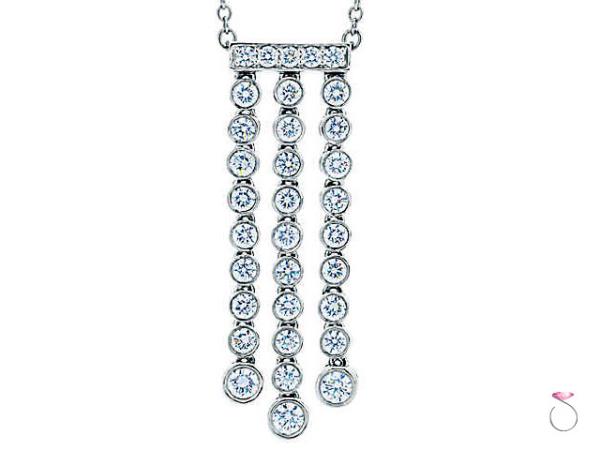 tiffany necklace platinum with diamond