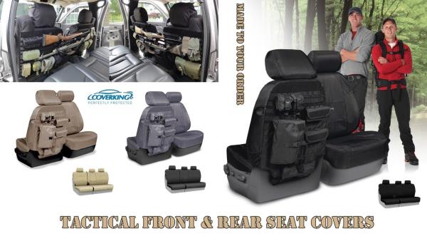 Coverking Tático Molle Personalizada Com Assento Dianteiro E Traseiro Capas Para Ford F150 - 2018 F150 Tactical Seat Covers
