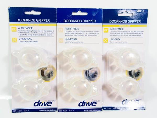 2 Count Drive Essentials Doorknob Gripper 