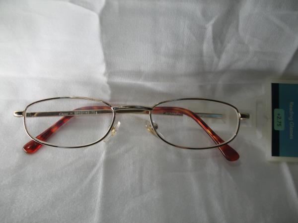 Foster Grant Spare Pair Gold Slim Oval Reading Glasses +1.25 1.75 2.00 ...