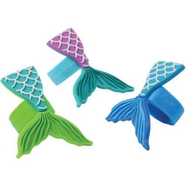 12pcs Mermaid Cupcake Wrappers Toppers Baby Shower Kids Birthday Party Favor GN