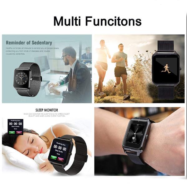 New Z60 Bluetooth Smart Watch GSM SIM Phone Mate Stainless Steel For IOS Android - watchz60 7 600 - New Z60 Bluetooth Smart Watch GSM SIM Phone Mate Stainless Steel For IOS Android
