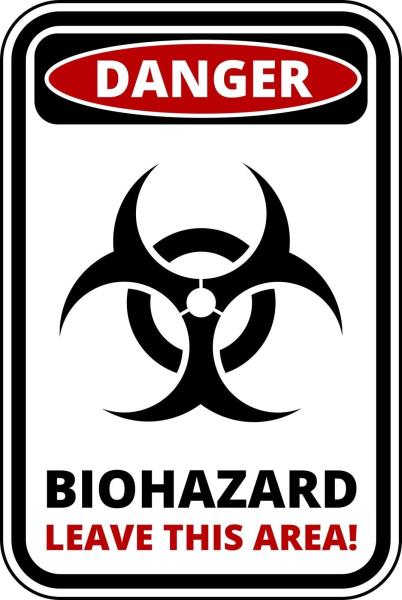 Sticker S-95 BioHazard 