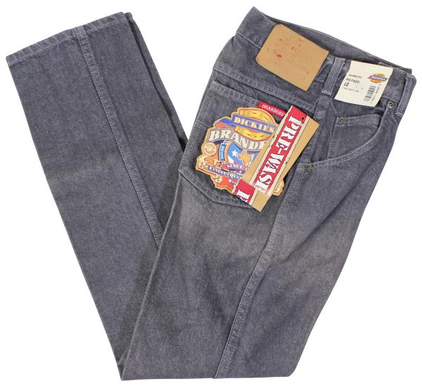 New Vtg 90s Dickies Branders Jeans Boys 12 Regular Fit Gray 24 Waist Deadstock Ebay