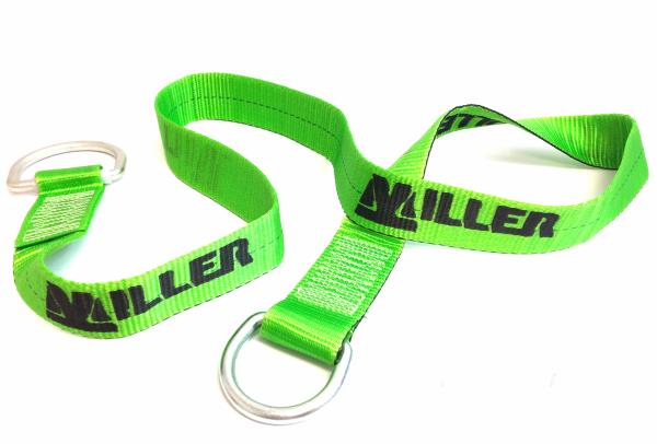 6-ft. Miller Cross-Arm Strap D-rings Green