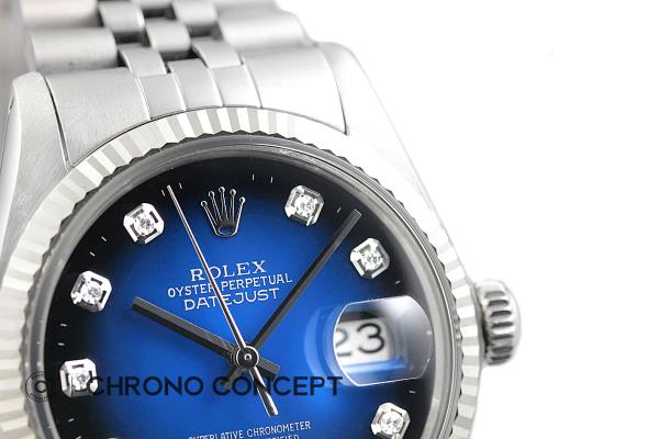rolex blue vignette diamond dial