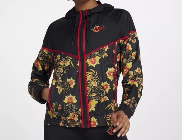 nike womens floral jacket