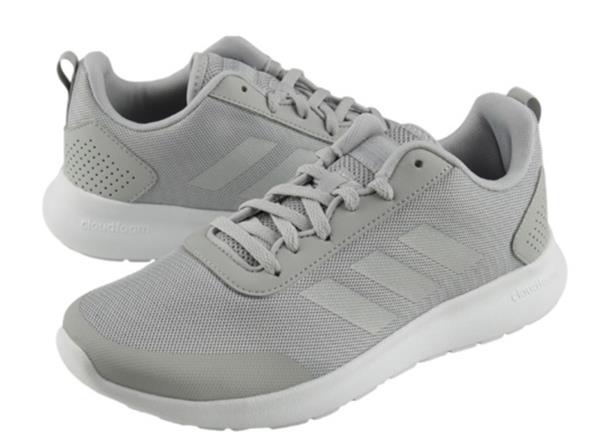 gray gym shoes