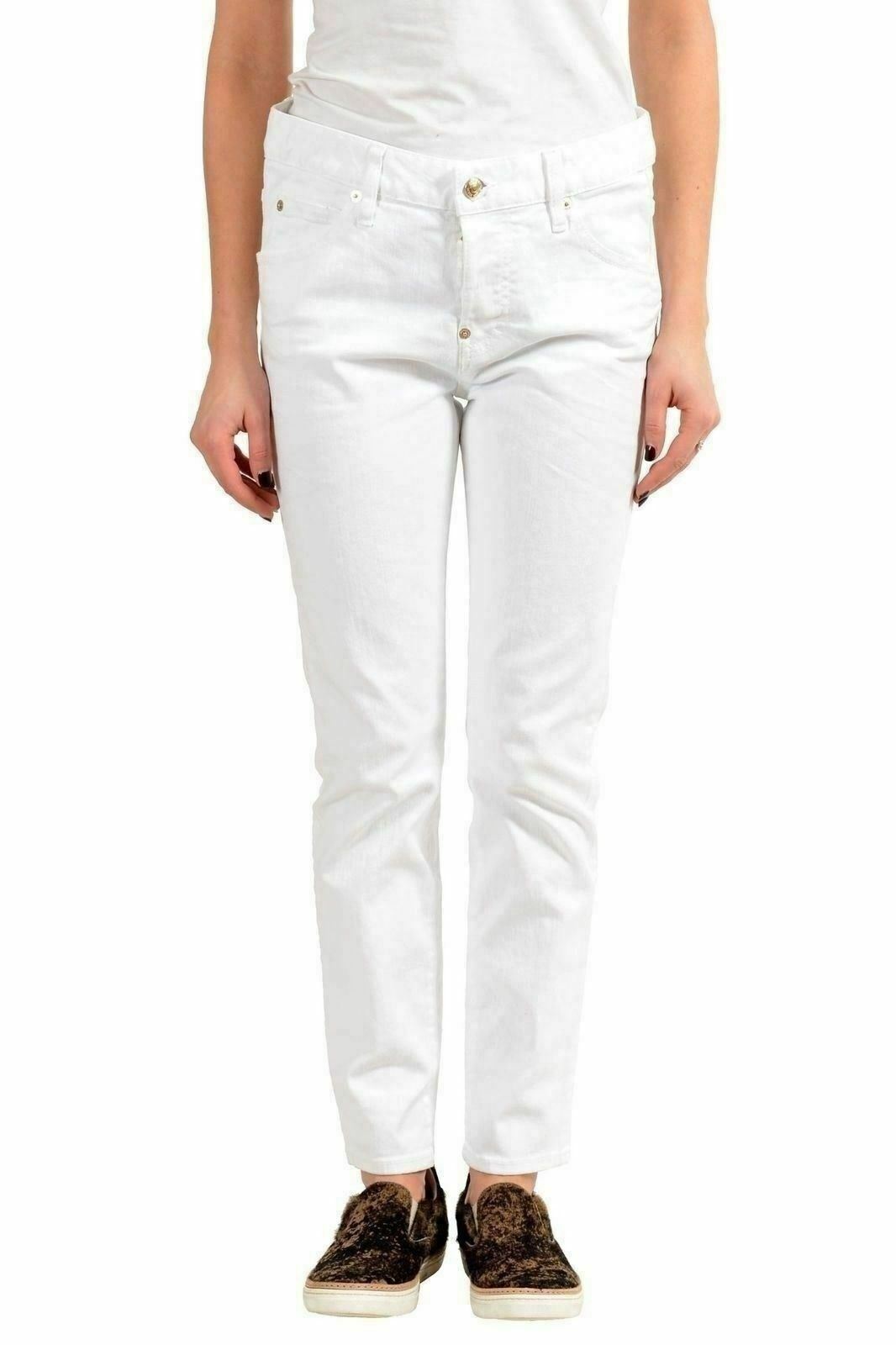 jeans dsquared bianco
