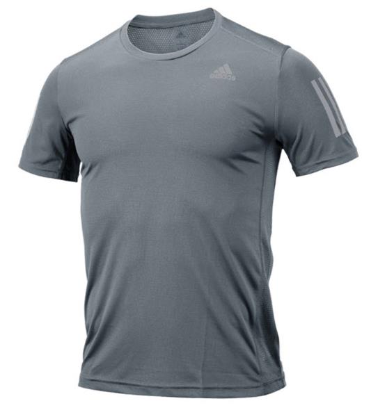 Adidas Men OWN THE RUN Shirts S/S Training Gray Jersey Tee Casual Shirt  DX1320 | eBay