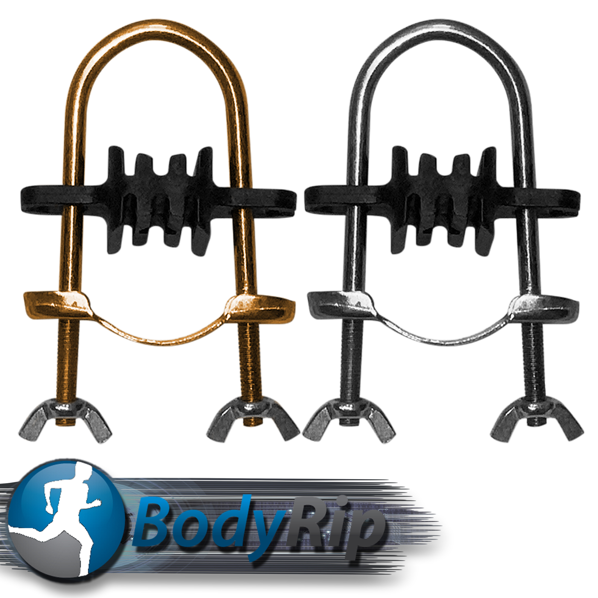 BodyRip Trampoline Pole Brackets Set Stainless Steel Clamp Chrome Brass 12 16pcs 