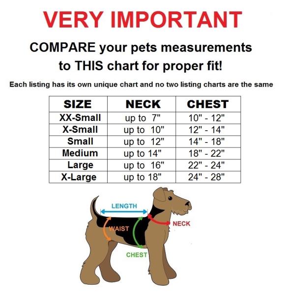 Kong Dog Harness Size Chart