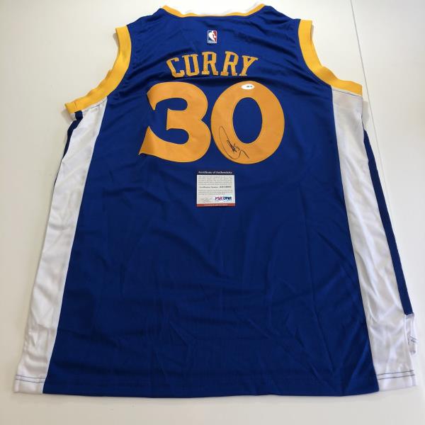 steph curry autographed jersey