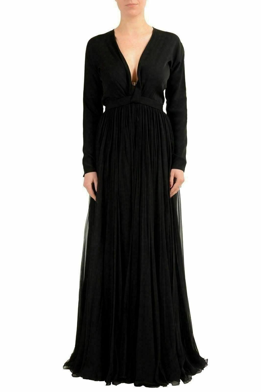 black maxi gown dress