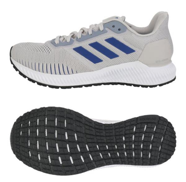 gray and blue adidas