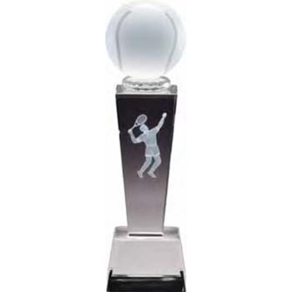 Businessman Hurdler Top Sales Trophy with 4 lines of custom text