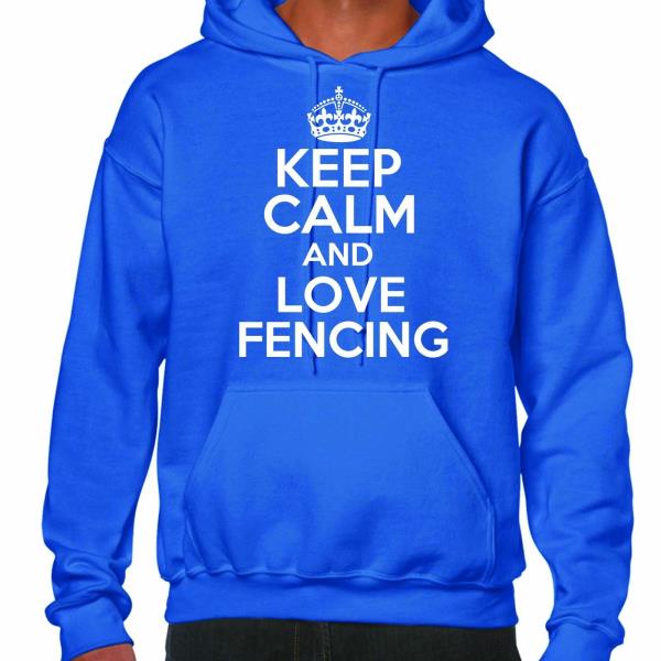 Keep Calm and Love escrime hoodie