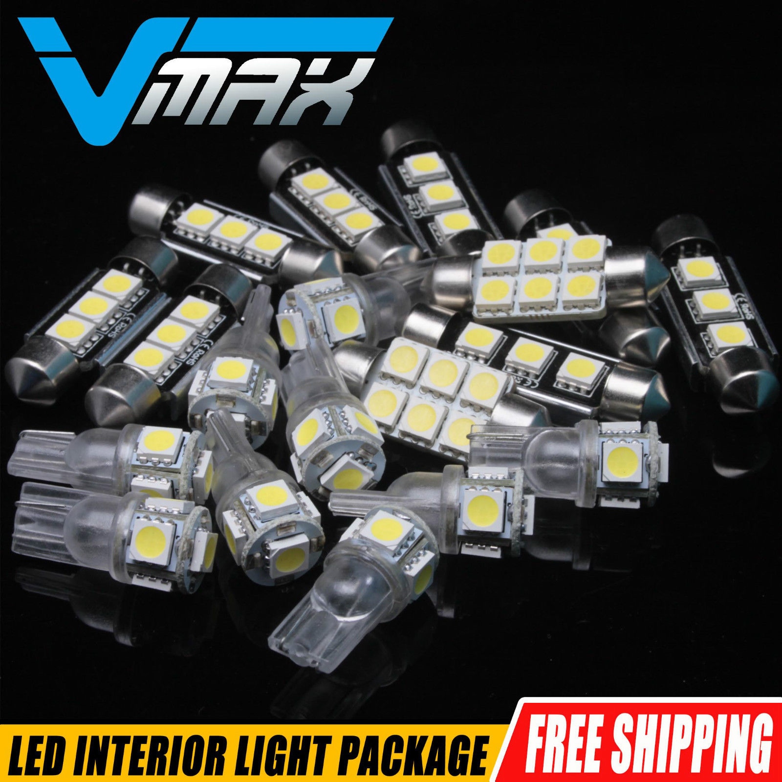 11x Xenon White LED Interior Lights Package For 2002-2003 Nissan Maxima 1Yr Wty