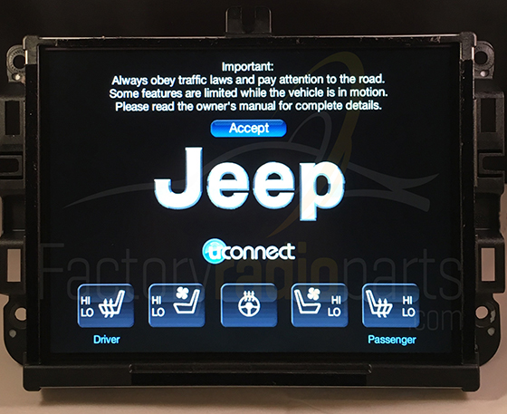 Purchase Uconnect 8.4AN VP4 RA4 NA Radio Jeep RAM 2013 2014 2015 in ...