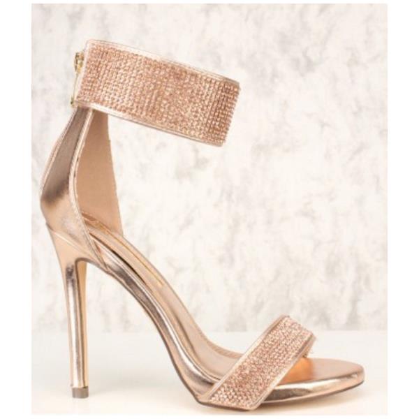liliana rose gold heels