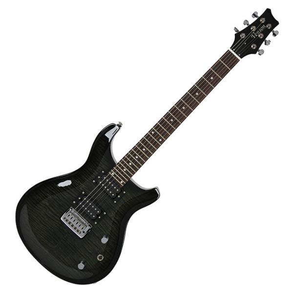 Venson Flame Top Double Cutaway Electric Guitar Black Made in Korea | eBay