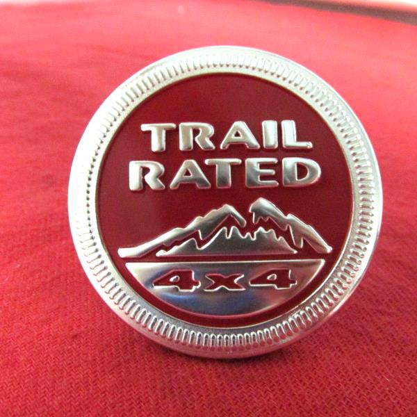 Jeep Grand Cherokee Trailhawk Red Trail Rated 4x4 Badge Nameplate Emblem Mo...