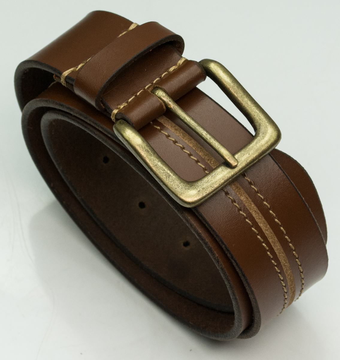 DuK Genuine 100% real leather belt quality tough mens jeans belts tan ...
