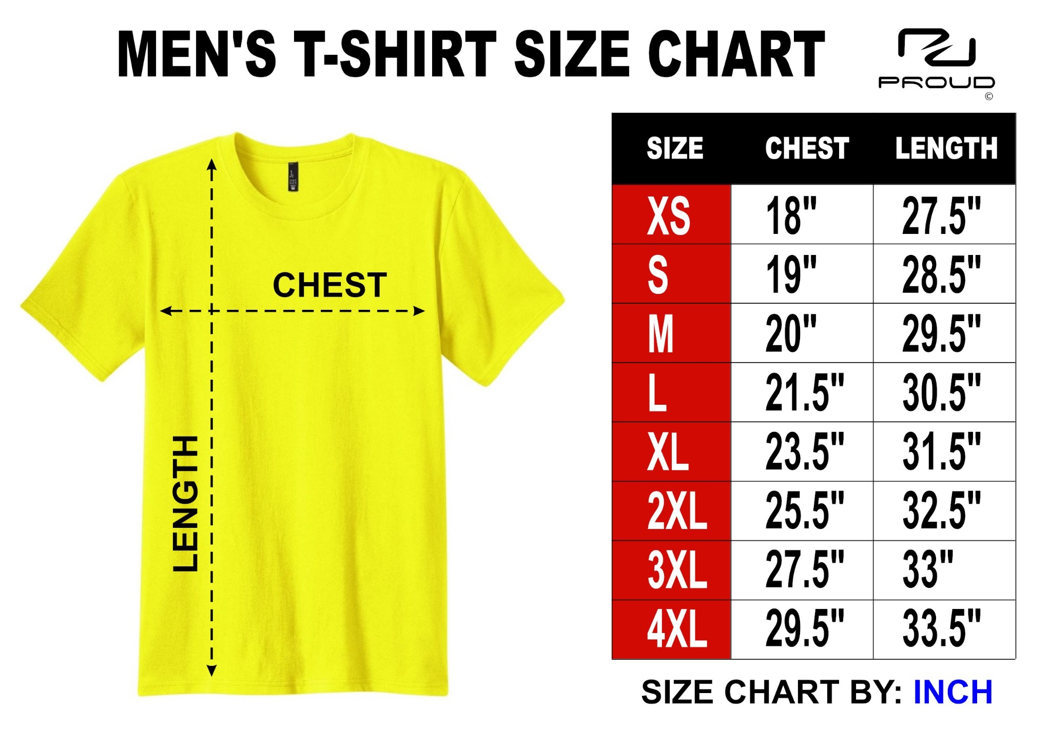 Legendary Whitetails Clothing Size Chart