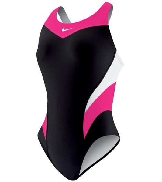 Girl's Nike Swim Team Poly Splice Fast Back Tank One-Piece Swimsuit ...