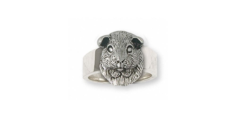 Guinea Pig Ring Jewelry Sterling Silver Handmade Piggie Ring GP8-R
