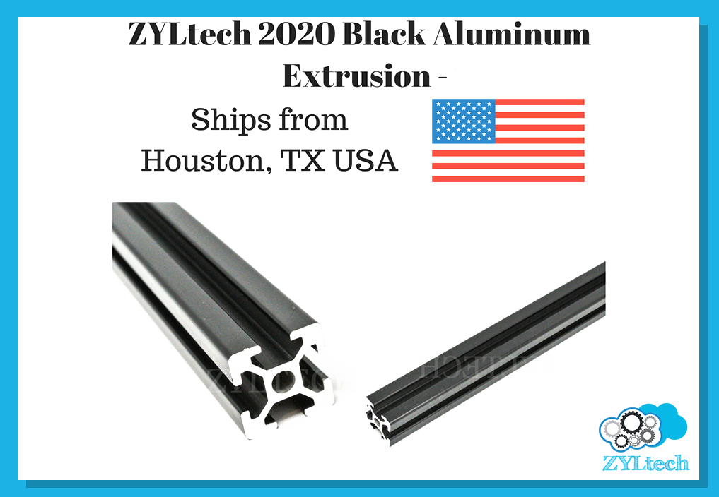 500mm CNC 3D Printer silver ZYLtech 2020 Aluminum T-Slot Aluminum Extrusion