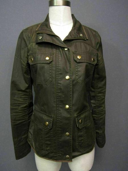gap waxed military jacket