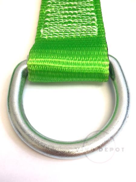 6-ft. Miller Cross-Arm Strap D-rings Green