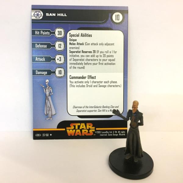 REVENGE OF THE SITH STAR WARS MINIATURES SAN HILL 
