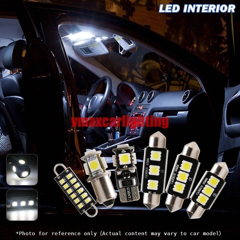 14x Xenon White LED Interior Light Package Kit For Cadillac Escalade 2002-2006